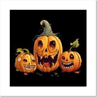 Fun Halloween Pumpkins Posters and Art